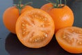 Orange vine tomatoes