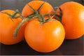 Orange vine tomatoes