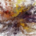 Orange, violet, brown, yellow and white colors. Absctact distorted background, gloomy sky imitation Royalty Free Stock Photo