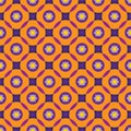 Orange And Violet Geometric Texture With Simple Shapes