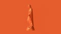 Orange Virgin Mary Mother of Jesus Statue