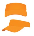 Orange visor cap Royalty Free Stock Photo