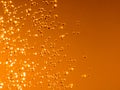 Orange water abstract splashes bokeh
