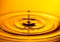 Orange Water Drop Royalty Free Stock Photo