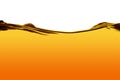 Orange water line Royalty Free Stock Photo