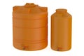 Orange water tanks