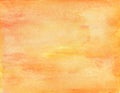 Orange watercolor background. Royalty Free Stock Photo