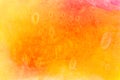 Orange watercolor painted background texture Royalty Free Stock Photo
