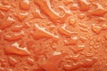 Orange waterproof membrane textile background Royalty Free Stock Photo