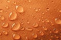 Orange waterproof textile background