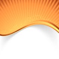 Orange wave bright solar background