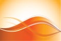 Orange waves background Royalty Free Stock Photo