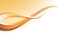 Orange waves background Royalty Free Stock Photo