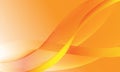 Orange Wavy abstract background vector illustration. Soft orange gradient wave background vector Royalty Free Stock Photo
