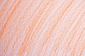 Orange wax crayon scribble background. Orange crayons texture. Royalty Free Stock Photo