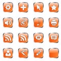 Orange web icon set 4 (16 bla