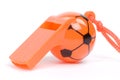 Orange whistle Royalty Free Stock Photo