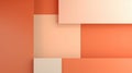 An orange and white abstract background with squares, peach fuzz, trendy color of the year 2024.