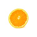 The Orange on white backgroud