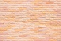 Orange and white brick wall texture background. Brickwork and stonework flooring interior rock old pattern clean concrete grid Royalty Free Stock Photo