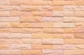 Orange and white brick wall texture background. Brickwork and stonework flooring interior rock old pattern clean concrete grid Royalty Free Stock Photo