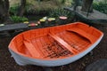 Orange and White Play Boat