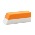 Orange and white rectangular foam eraser isolated on transparent background transparent background Royalty Free Stock Photo