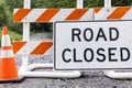 Road Closed Sign on Rural Dirt Road Royalty Free Stock Photo