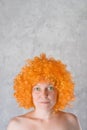 Orange Wig Royalty Free Stock Photo