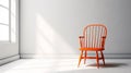 orange Windsor chair Royalty Free Stock Photo