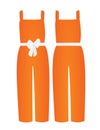 Orange woman jumpsuit