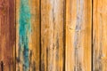 Orange wood fence plank texture background Royalty Free Stock Photo