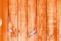 Orange wood fence plank texture background Royalty Free Stock Photo