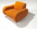 Orange wool Modern arm chair