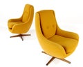 Orange wool Modern arm chair