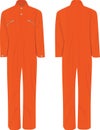 Orange working uniform