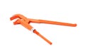 Orange wrench isolated Royalty Free Stock Photo