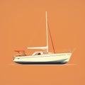 Orange Yacht: Clean And Simple Design In Annibale Carracci Style