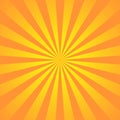 Orange yellow background superhero. Super hero cartoon gradient texture. Sun rays burst. Radiate sun beam, burst effect Royalty Free Stock Photo
