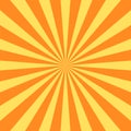 Orange yellow background superhero. Super hero cartoon gradient texture. Sun rays burst. Radiate sun beam, burst effect