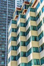 Orange Yellow Buildings High Rises Downtown Miami Florida