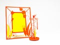 Orange and yellow Forged frame