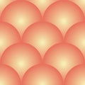 Orange and yellow gradient pattern, repeating circles Royalty Free Stock Photo