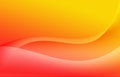 Orange and yellow gradient or shadow abstract science background with curved pattern graphic.Wave flow shape design create Royalty Free Stock Photo