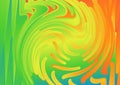 Orange Yellow and Green Liquid Color Whirl Graffiti Background