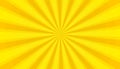 Yellow Sunburst Background - Vector Illustration Royalty Free Stock Photo