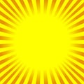 Orange and yellow sunburst background.  Vector illustration Royalty Free Stock Photo