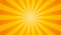 Orange And Yellow Sunburst Background - Vector Illustration Royalty Free Stock Photo