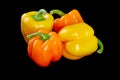 Orange and yellow sweet peppers