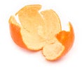 Orange zest on white